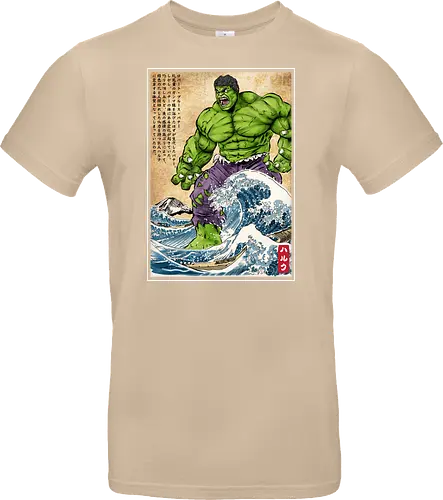 The green fury in Japan - super heroes, comics, action movies, fantastics, four, japanese art, japan, ukiyo e - Standard T-Shirt
