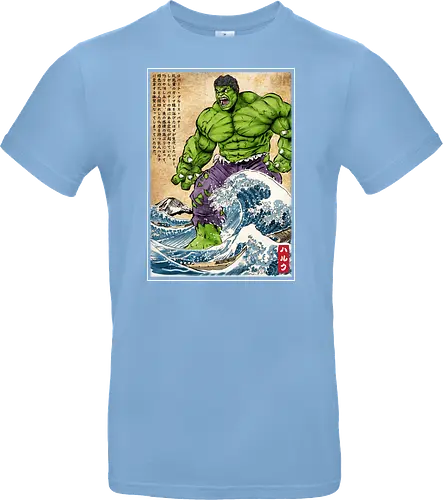 The green fury in Japan - super heroes, comics, action movies, fantastics, four, japanese art, japan, ukiyo e - Standard T-Shirt