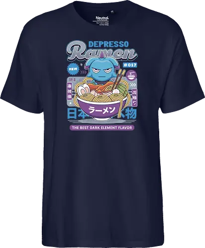 Depresso Ramen Vintage - Pal, pal world, depresso, game, gaming, video game, gamer, survival, crafting, farming, monsters, espresso, ramen, lamball, adventure - Fairtrade T-Shirt