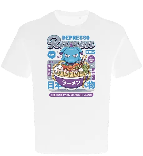 Depresso Ramen Vintage - Pal, pal world, depresso, game, gaming, video game, gamer, survival, crafting, farming, monsters, espresso, ramen, lamball, adventure - Oversize T-Shirt