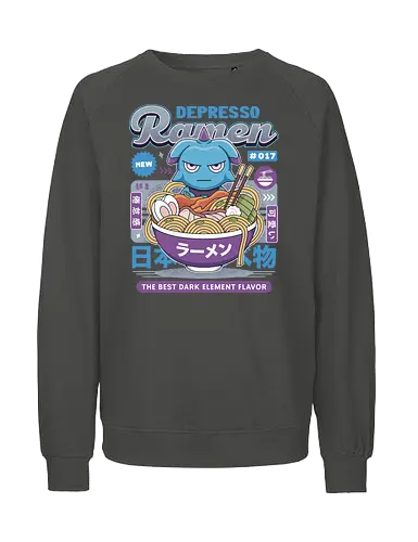 Depresso Ramen Vintage - Pal, pal world, depresso, game, gaming, video game, gamer, survival, crafting, farming, monsters, espresso, ramen, lamball, adventure - Fairtrade Sweatshirt