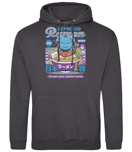 Depresso Ramen Vintage - Pal, pal world, depresso, game, gaming, video game, gamer, survival, crafting, farming, monsters, espresso, ramen, lamball, adventure - Standard Hoodie