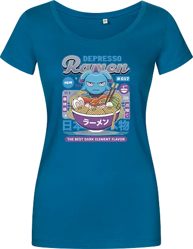 Depresso Ramen Vintage - Pal, pal world, depresso, game, gaming, video game, gamer, survival, crafting, farming, monsters, espresso, ramen, lamball, adventure - Women T-Shirt