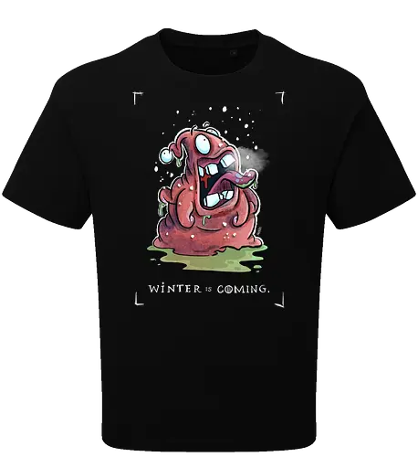 Winter is coming. - Monster, Monsta, Throne, Winter, Schnee, Schneeflocke, Weihnachten, Xmas - Oversize T-Shirt