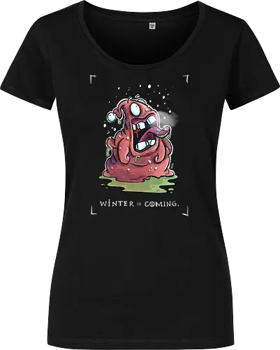 Winter is coming. - Monster, Monsta, Throne, Winter, Schnee, Schneeflocke, Weihnachten, Xmas - Women T-Shirt