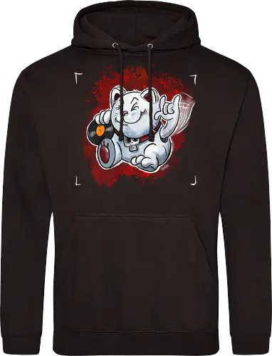 Heavy-Metal-Winkekatze - Katze, Heavy Metal, Metal, Winkekatze - Standard Hoodie