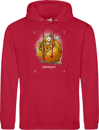 Yoga - Blumenpose - Monsta, Monster, Yoga - Standard Hoodie