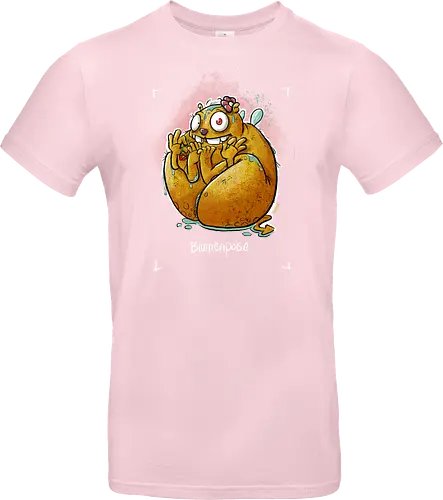 Yoga - Blumenpose - Monsta, Monster, Yoga - Standard T-Shirt