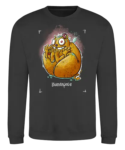 Yoga - Blumenpose - Monsta, Monster, Yoga - Sweatshirt