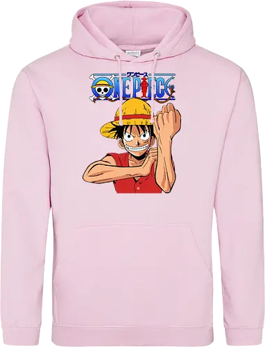 Gummipirat - Greift mit voller Kraft an - anime, manga, pirat, gomu gomu, shonen, strohhut, abenteuer, fantasy, piratenkönig, gear 2, klassischer anime, anime fan art, geek kultur - Standard Hoodie