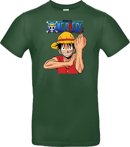 Gummipirat - Greift mit voller Kraft an - anime, manga, pirat, gomu gomu, shonen, strohhut, abenteuer, fantasy, piratenkönig, gear 2, klassischer anime, anime fan art, geek kultur - Standard T-Shirt