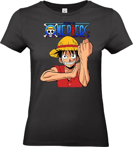 Gummipirat - Greift mit voller Kraft an - anime, manga, pirat, gomu gomu, shonen, strohhut, abenteuer, fantasy, piratenkönig, gear 2, klassischer anime, anime fan art, geek kultur - Standard T-Shirt (Women)