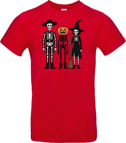 Trick-or-Treat Trio: The Spooky Squad - Halloween trick or treat shirt, spooky cute skeleton graphic, pumpkin head monster tee, nostalgic halloween apparel, witch and skeleton clothing, creepy cartoon streetwear, autumn spooky season merch, gothic animated characters, funny halloween squad shirt, alternative fall graphic tee - Standard T-Shirt