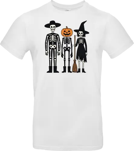 Trick-or-Treat Trio: The Spooky Squad - Halloween trick or treat shirt, spooky cute skeleton graphic, pumpkin head monster tee, nostalgic halloween apparel, witch and skeleton clothing, creepy cartoon streetwear, autumn spooky season merch, gothic animated characters, funny halloween squad shirt, alternative fall graphic tee - Standard T-Shirt