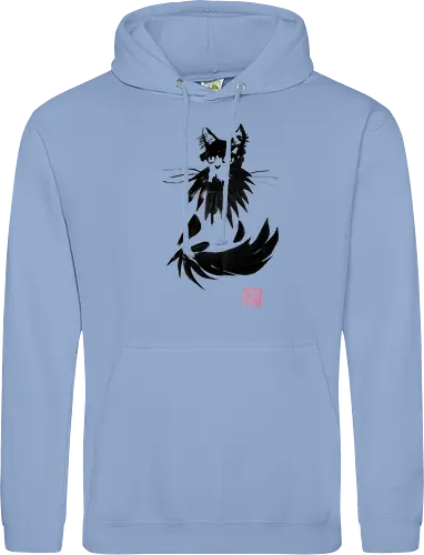 beardy cat - cat, sumie, japan - Standard Hoodie