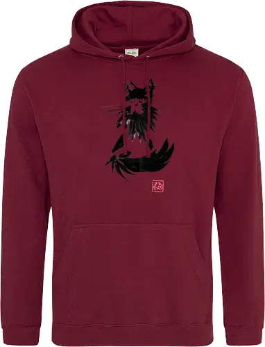 beardy cat - cat, sumie, japan - Standard Hoodie