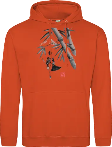 geishamisen - geisha, sumie, nude, bamboo, shamisen - Standard Hoodie