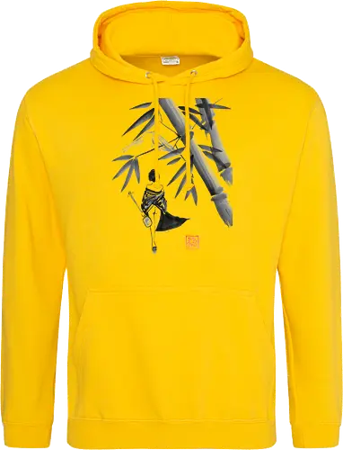 geishamisen - geisha, sumie, nude, bamboo, shamisen - Standard Hoodie