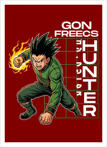 Gon Freecs - Hunter X Hunter - hxh, gon, hunter x hunter, anime gift, jjk, Pirate, gon freecs - Artprint