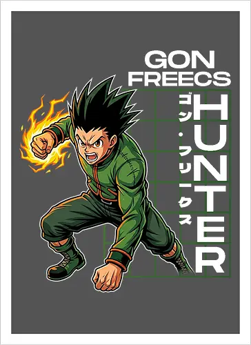 Gon Freecs - Hunter X Hunter - hxh, gon, hunter x hunter, anime gift, jjk, Pirate, gon freecs - Artprint