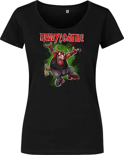 Heavy Cattle - Heavy Metal, Cattle, Kuh, Metal, Metal, ACDC - Women T-Shirt