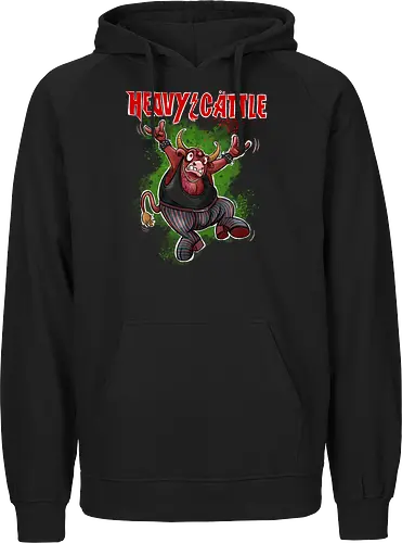 Heavy Cattle - Heavy Metal, Cattle, Kuh, Metal, Metal, ACDC - Fairtrade Hoodie