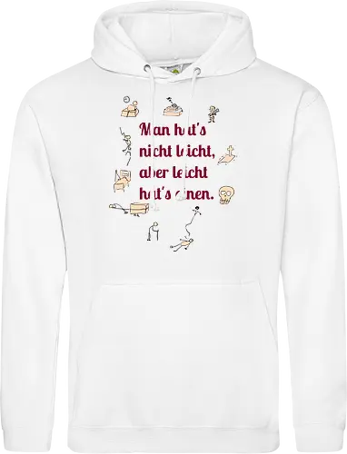 Nichtleicht - Galgenhumor, Tod, Mühsal, Stress - Standard Hoodie