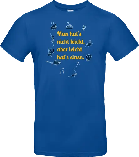 Nichtleicht, helle Version - Galgenhumor, Tod, Mühsal, Stress - Standard T-Shirt