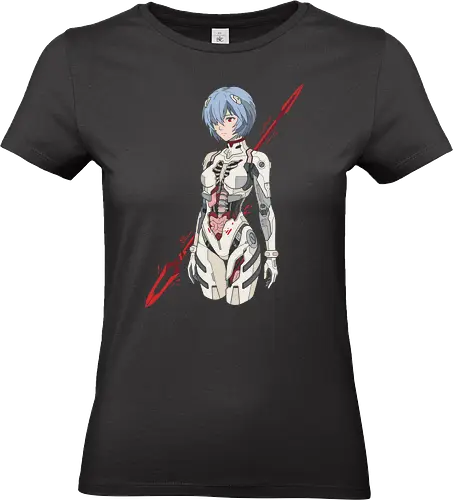Synthetic Soul: Anatomical Angel - Rei Ayanami graphic tee, anime anatomy apparel, Spear of Longinus merch, biomechanical streetwear, dark aesthetic anime clothing, body horror graphic tee, 90s retro mecha fashion, cyber goth otaku shirt, anime robot girl design - Standard T-Shirt (Women)