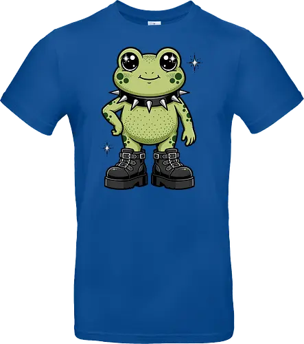 Punk Rock Toad: Kawaii Edge - punk frog shirt, kawaii goth apparel, edgy animal graphic tee, alternative streetwear clothing, spiked collar toad, chunky boots design, cute but psycho fashion, goblincore aesthetic tee, funny amphibian merch, comic book style graphic - Standard T-Shirt