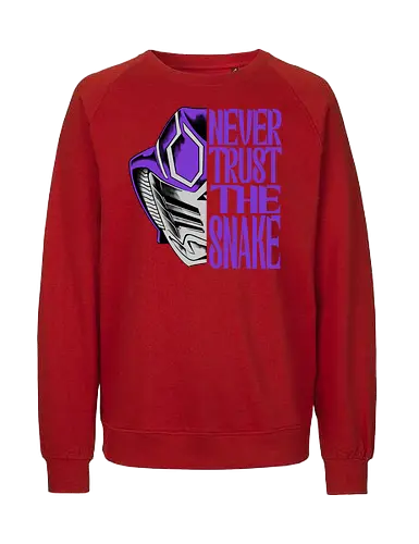 trust is dead  - snake, ouja, kamenrider, superhero, japanese, tokusatsu, purplerider, violetrider, Symbiote, cobra - Fairtrade Sweatshirt