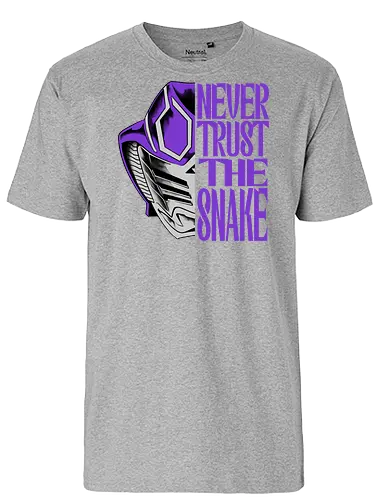 trust is dead  - snake, ouja, kamenrider, superhero, japanese, tokusatsu, purplerider, violetrider, Symbiote, cobra - Fairtrade T-Shirt