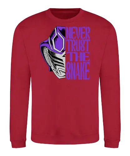 trust is dead  - snake, ouja, kamenrider, superhero, japanese, tokusatsu, purplerider, violetrider, Symbiote, cobra - Sweatshirt