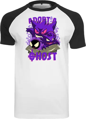 Adopt A Ghost - Ghost, Haunter, Ghastly - Raglan T-Shirt