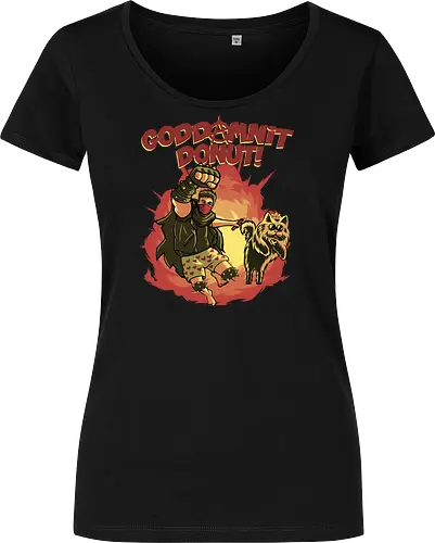 Goddamnit Donut - Carl, Princess Donut, DCC - Women T-Shirt