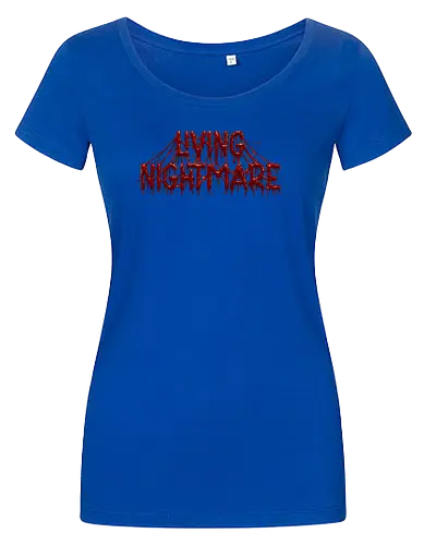Living Nightmare - horror, blood, nightmare, creepy, gore, spooky, halloween, zombie, dark fantasy, death metal, scary, gothic, haunted, macabre, slasher - Women T-Shirt