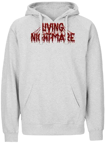 Living Nightmare - horror, blood, nightmare, creepy, gore, spooky, halloween, zombie, dark fantasy, death metal, scary, gothic, haunted, macabre, slasher - Fairtrade Hoodie