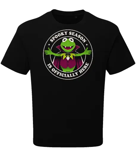 Spooky Season - aesthetic, halloween, spooky, scary, creepy, horror, vampire, monster, gothic, dark, macabre, occult, Paranormal, witch, ghost, fangs, night, autumn, fall, retro, vintage, cute, kawaii, funny, cartoon, fantasy, magic, haunted, boo, creature, illustration - Oversize T-Shirt