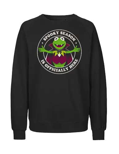 Spooky Season - aesthetic, halloween, spooky, scary, creepy, horror, vampire, monster, gothic, dark, macabre, occult, Paranormal, witch, ghost, fangs, night, autumn, fall, retro, vintage, cute, kawaii, funny, cartoon, fantasy, magic, haunted, boo, creature, illustration - Fairtrade Sweatshirt