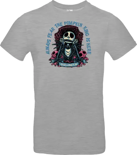 The pumpkin king is here - Movie, animated, animation, horror, Halloween, pumpkin, skeleton, character, fantasy - Standard T-Shirt