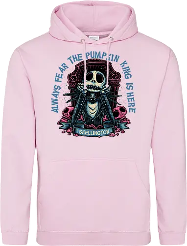 The pumpkin king is here - Movie, animated, animation, horror, Halloween, pumpkin, skeleton, character, fantasy - Standard Hoodie