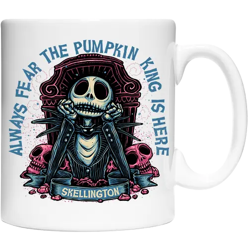 The pumpkin king is here - Movie, animated, animation, horror, Halloween, pumpkin, skeleton, character, fantasy - Cup