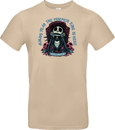 The pumpkin king is here - Movie, animated, animation, horror, Halloween, pumpkin, skeleton, character, fantasy - Standard T-Shirt