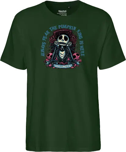 The pumpkin king is here - Movie, animated, animation, horror, Halloween, pumpkin, skeleton, character, fantasy - Fairtrade T-Shirt