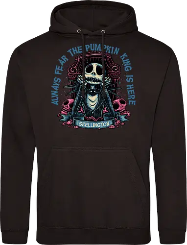 The pumpkin king is here - Movie, animated, animation, horror, Halloween, pumpkin, skeleton, character, fantasy - Standard Hoodie
