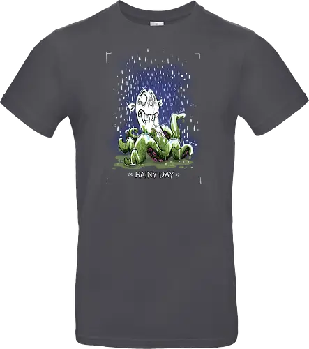 Rainy Day - Krake, Oktopus, Regen, Herbst, Monsta, Monster - Standard T-Shirt