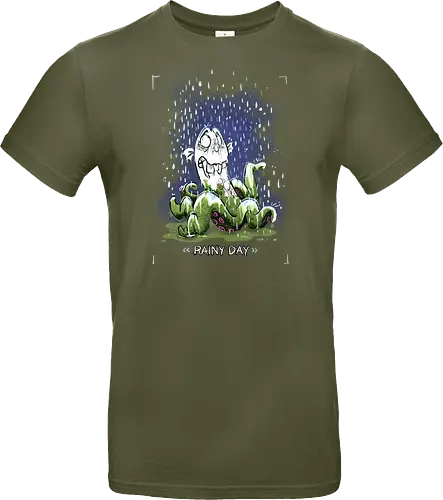 Rainy Day - Krake, Oktopus, Regen, Herbst, Monsta, Monster - Standard T-Shirt