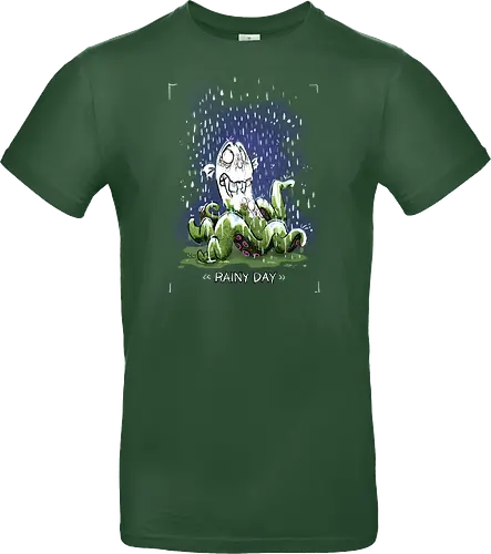 Rainy Day - Krake, Oktopus, Regen, Herbst, Monsta, Monster - Standard T-Shirt