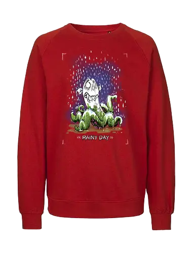 Rainy Day - Krake, Oktopus, Regen, Herbst, Monsta, Monster - Fairtrade Sweatshirt