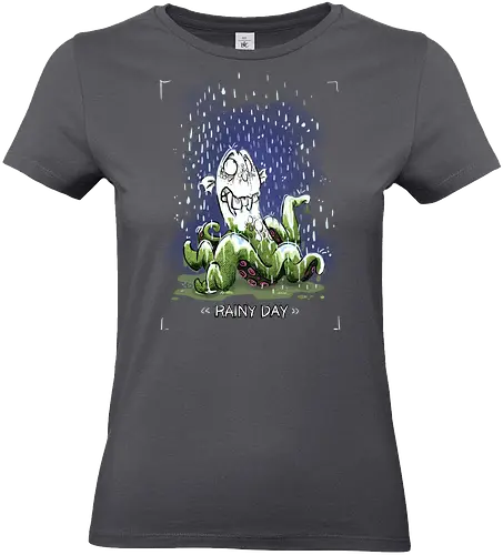 Rainy Day - Krake, Oktopus, Regen, Herbst, Monsta, Monster - Standard T-Shirt (Women)